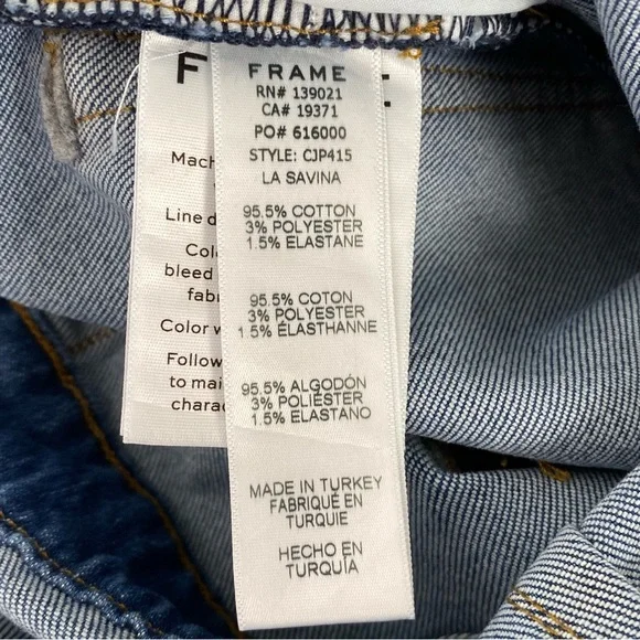 🎉FRAME Claire Denim Cropped Jumpsuit Wide Leg Small - Picture 12 of 16